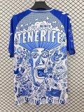 2025-26 Mens CD Tenerife Limite Edition white blue Soccer Jersey
