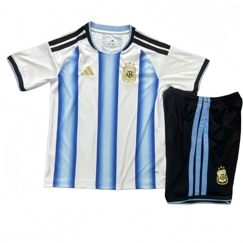 2025-26 Kids Argentina home soccer jersey
