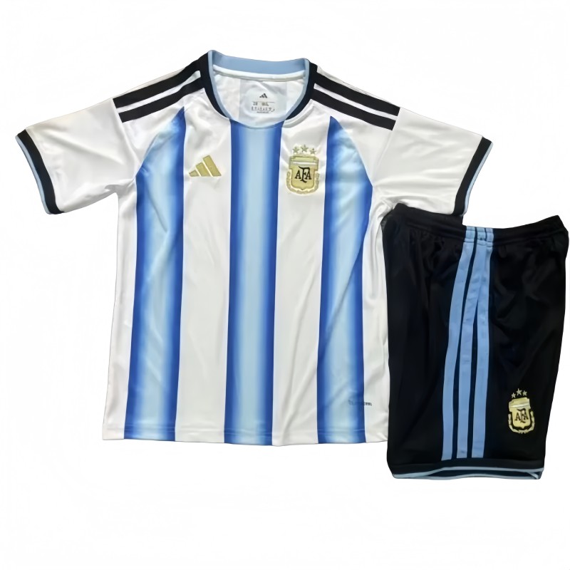 2025-26 Kids Argentina home soccer jersey