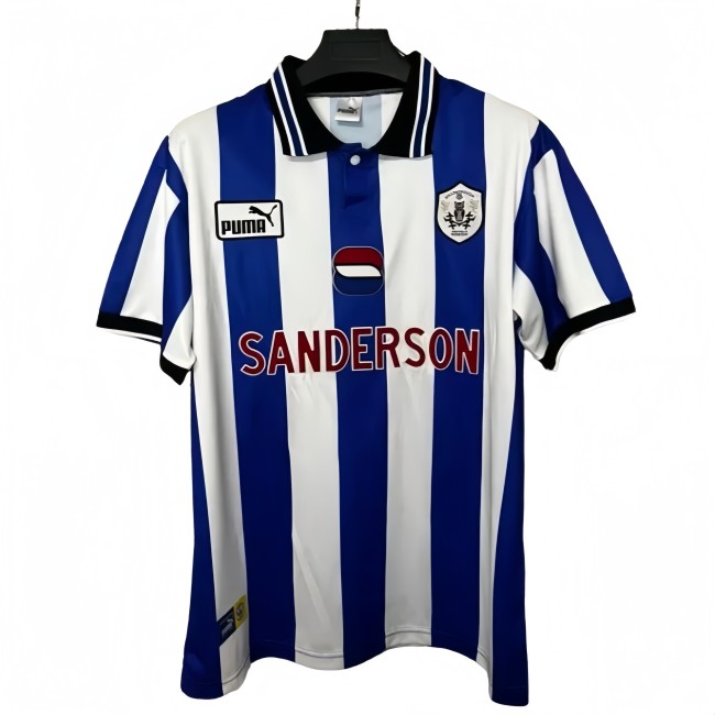 1998 Mens Sheffield Wednesday  Retro Home Soccer Jersey
