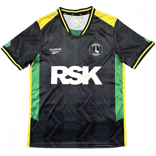 2025-26 Mens Charlton Athletic  Third away black Fans Soccer Jersey
