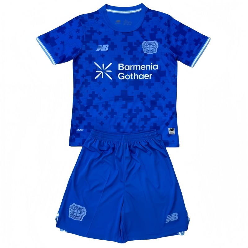 2025-26 Kids LeverKusen third away blue Soccer Jersey