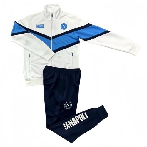 2025-26 Mens Napoli white Jacket Tracksuit