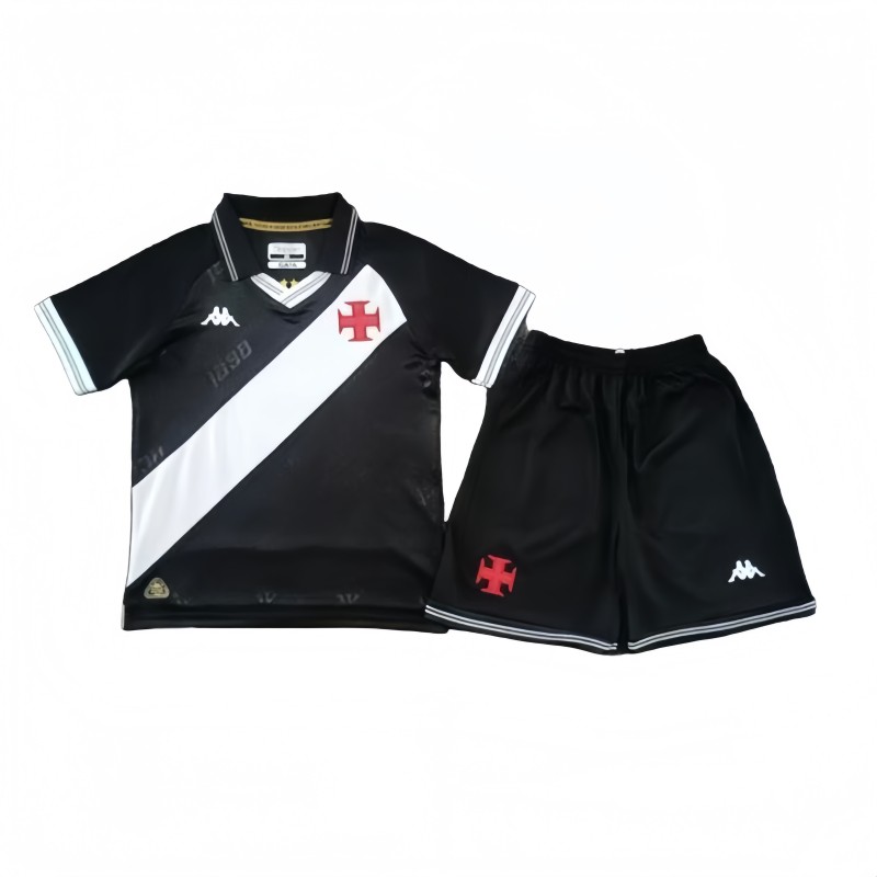 2025-26 Kids Vasco da Gama FC home black soccer Jersey