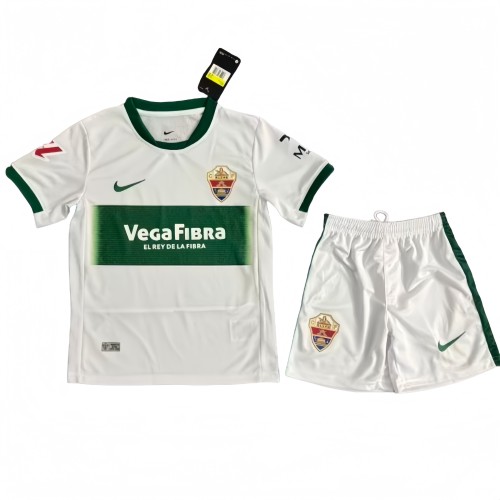 2025-26 KIDS Elche CF home white soccer jersey