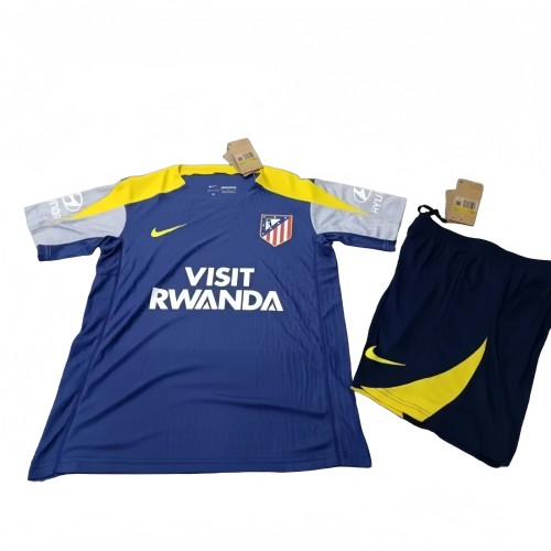 2025-2026 Mens Atletico Madrid Dark Blue Training Short Suit