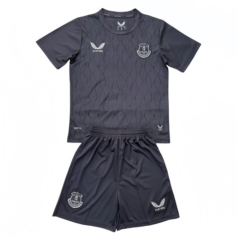 2025-26 Kids Everton  goalkeeper grey Soccer Jersey