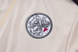 2025-26 Mens Ajax beige Jacket Tracksuit
