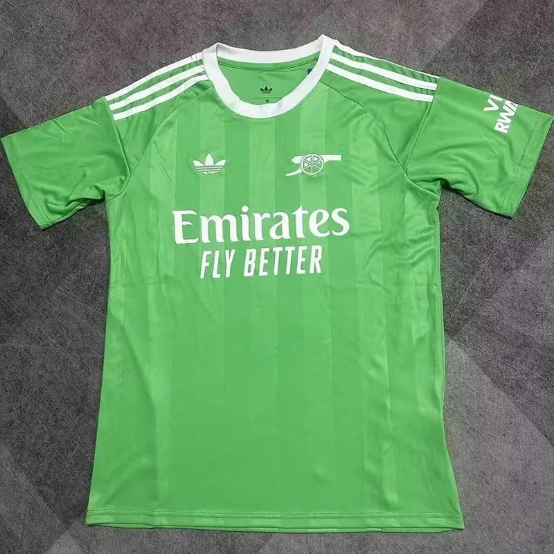2025-26 Mens Arsenal Green Goalkeeper Soccer  jersey
