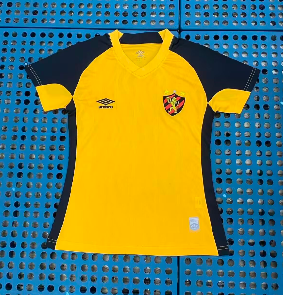 2025-26 Women Recife Sports away yellow Soccer Jersey
