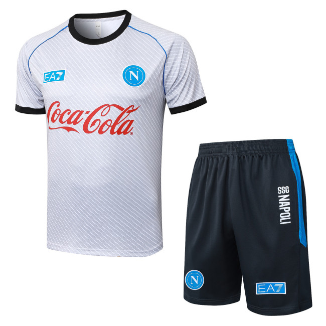 2025-26 Mens Napoli white Training Short Suit