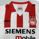 2004-2005 Mens Olympiacos Home Retro Soccer Jersey