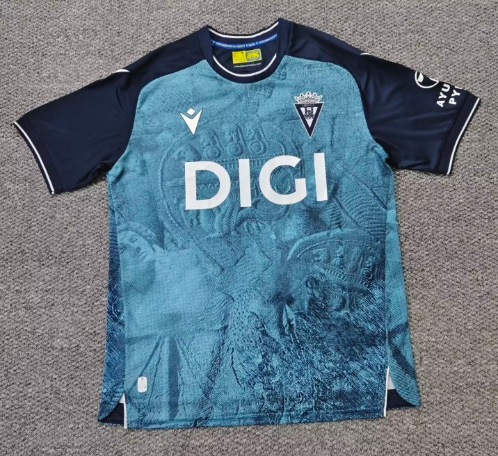 2025-26 Mens Cadiz  Third away blue  soccer jersey