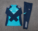 2025-26 Mens Arsenal Colorful Blue half  pull Tracksuit