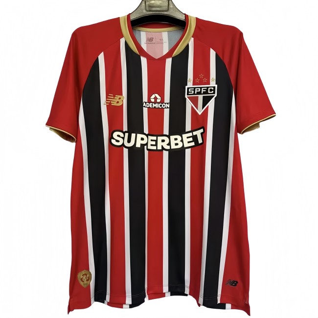 2025-26 Mens  Sao Paulo  red away 1:1 Soccer Jersey