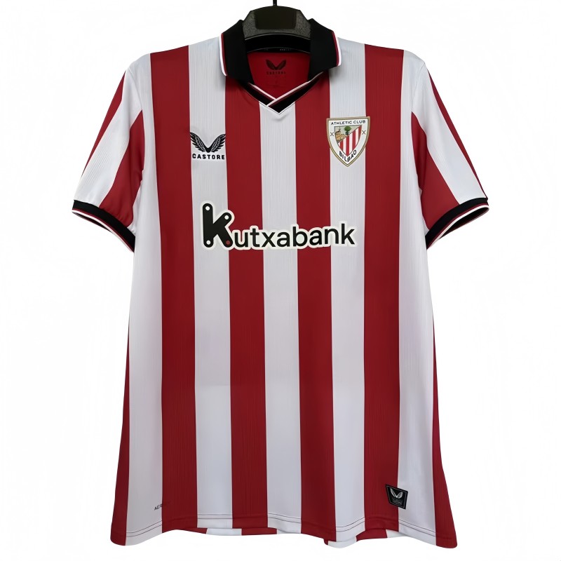2025/26 Men's Athletic Bilbao red 1:1 home soccer Jersey