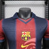 2025-26 Mens Barcelona Special Edition  red blue Player version soccer Jersey
