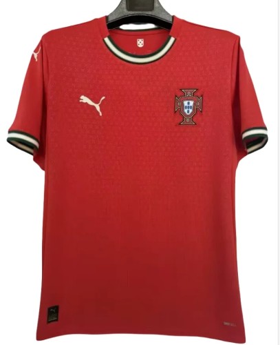 2025-26 Mens  Portugal home red 1:1 soccer jersey