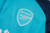 2025-26 Mens Arsenal Colorful Blue half  pull Tracksuit