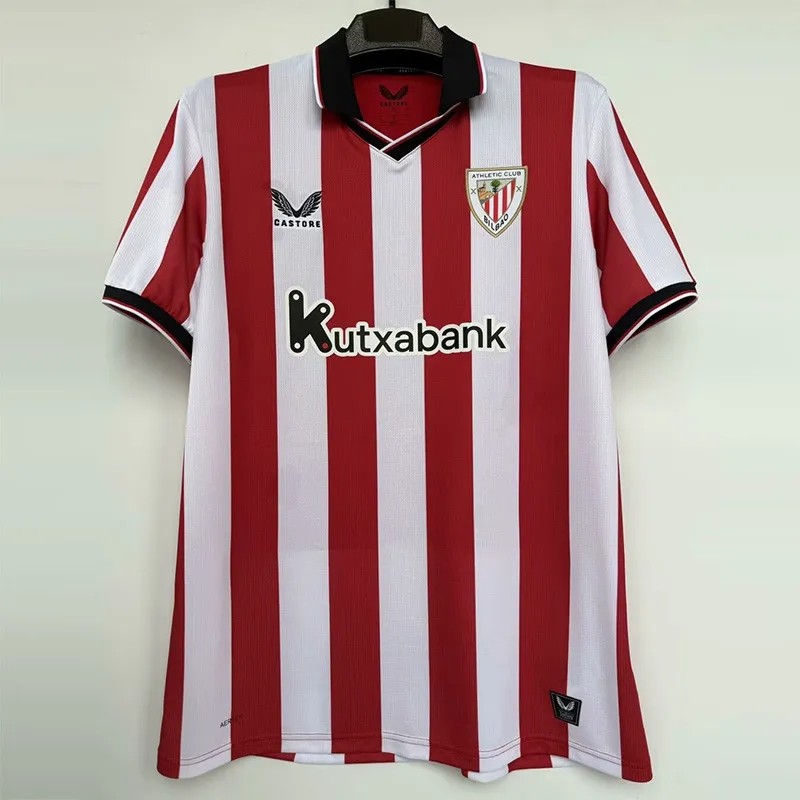 2025/26 Men's Athletic Bilbao red 1:1 home soccer Jersey
