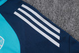 2025-26 Mens Arsenal Colorful Blue half  pull Tracksuit