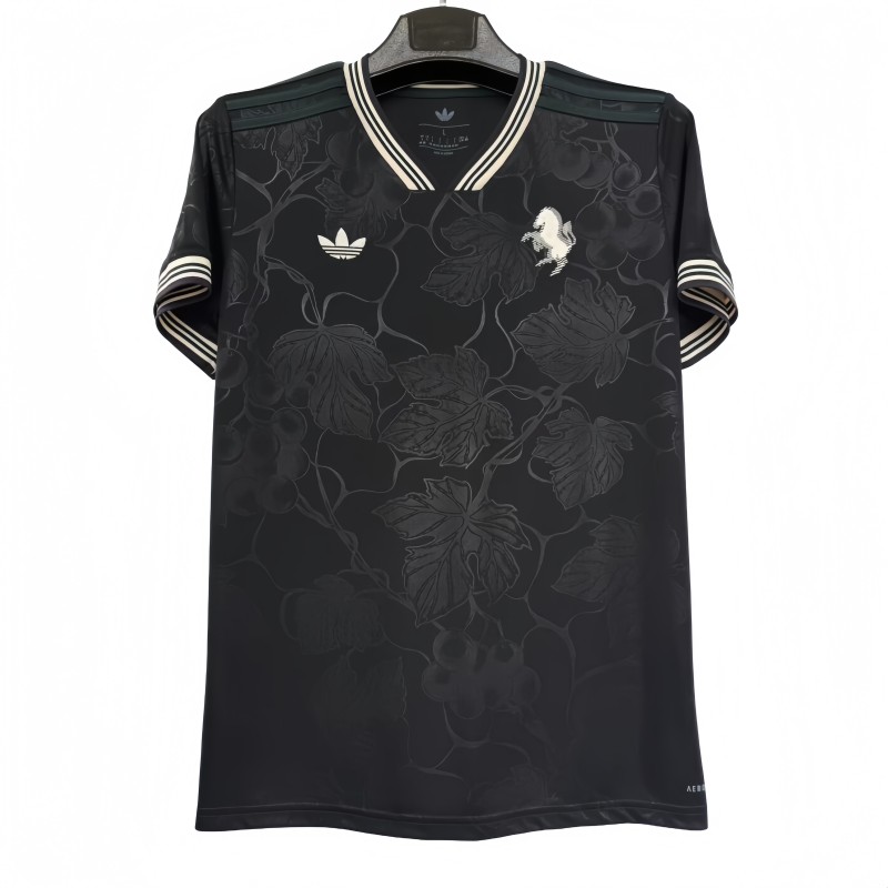2025-26 Mens Juventus Third away 1:1 black Soccer Jersey