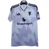 2025-26 Mens Manchester United  away white soccer Jersey