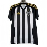 2025-26 Mens  Atletico Mineiro  Home 1:1 Black and White soccer Jersey