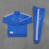 2025-26 Mens Real Madrid Colorful Blue  Jacket Training Suit