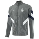 2025-26 Mens Real Madrid  Gray windbreaker