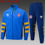 2025-26 Mens Bayern Munich  Colorful Blue Jacket Tracksuit