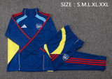 2025-26 Mens Arsenal  Royal blue Half Pull Tracksuit