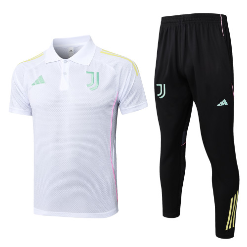 2025-26 Mens Juventus white  polo Tracksuit