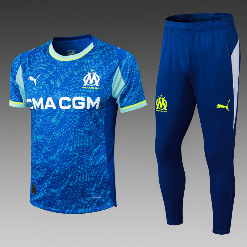 2025-26 Mens Marseille light blue Training Short Suit