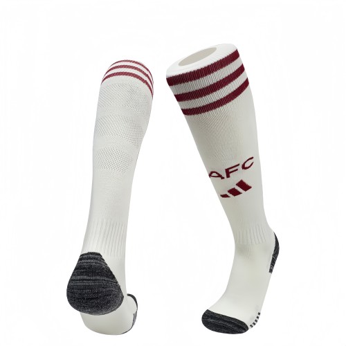 2025-26  Arsenal third away white football socks