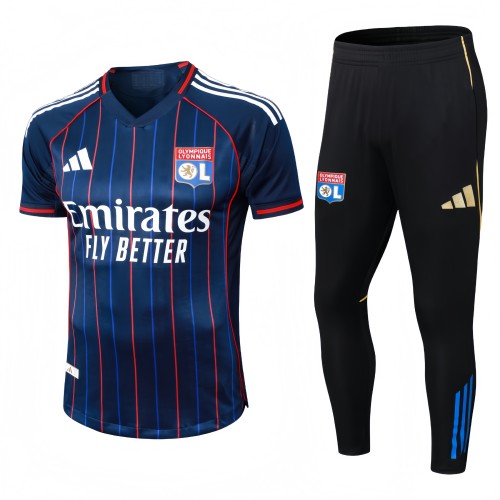 2025-26 Mens Lyon blue Short Tracksuit