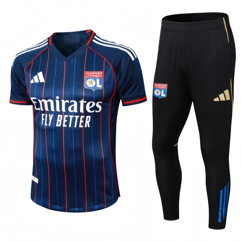 2025-26 Mens Lyon blue Short Tracksuit
