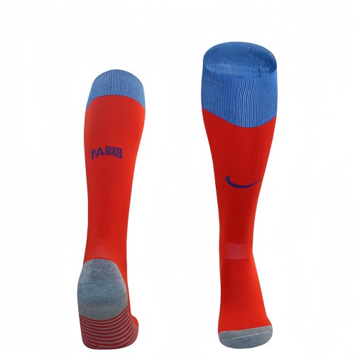 2025-26 Mens PSG third away red football socks
