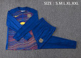 2025-26 Mens Barcelona variegated blue Half Pull Tracksuit