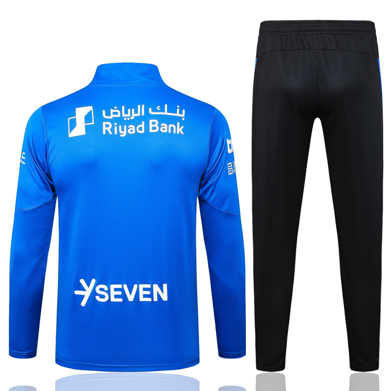 2025-26 Mens Al-Hilal blue Half Pull Tracksuit