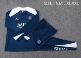 2025-26 Mens PSG blue Half Pull Tracksuit
