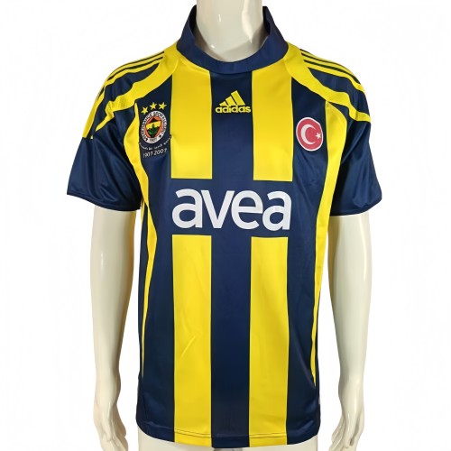 2007-2008  Mens Fenerbahce Home Retro Soccer Jersey