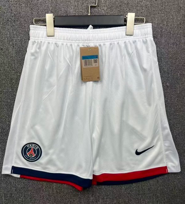 2025-26 Mens PSG away white Shorts Pants