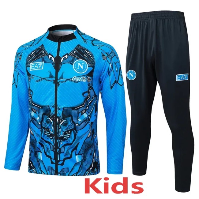 2025- 26 KIDS Napoli  Blue Jacket Tracksuit