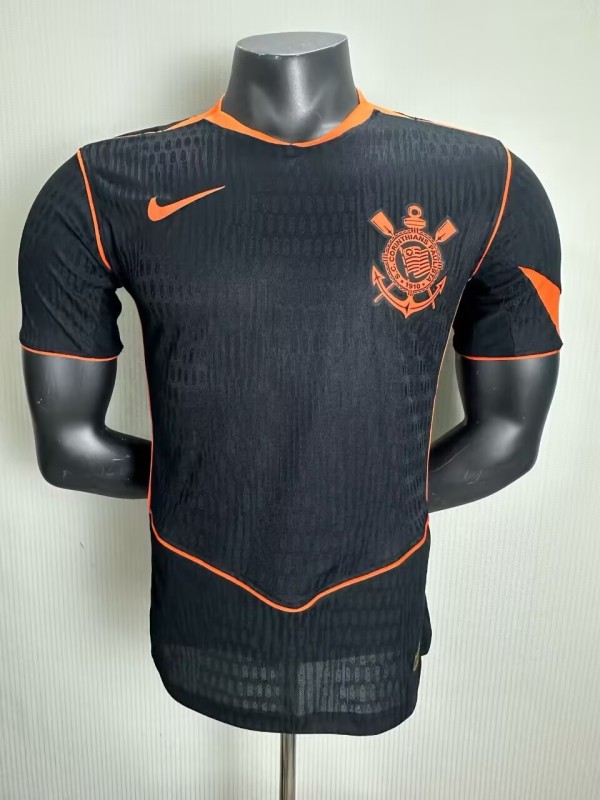 2025-26 Mens Corinthians Third Away black  Player version Soccer Jersey