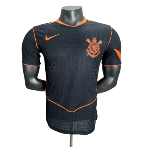 2025-26 Mens Corinthians Third Away black  Player version Soccer Jersey