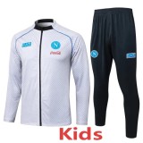 2025- 26 KIDS Napoli  Light gray Jacket Tracksuit