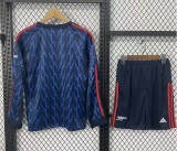 2025-26 KIDS Arsenal blue away long sleeve soccer  jersey