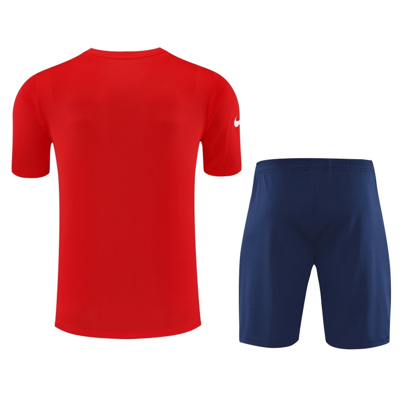 2025-2026  Mens Atletico Madrid red white Training Short Suit