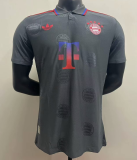 2025-26 Mens Bayern Munich grey polo Player Version soccer jersey